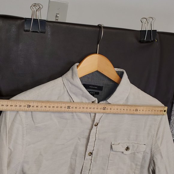 Tahari button up shirt slim fit size M - Picture 5 of 5